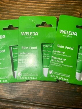 Weleda Skin Food Lip Butter Lot of 3 NEW .27 fl oz